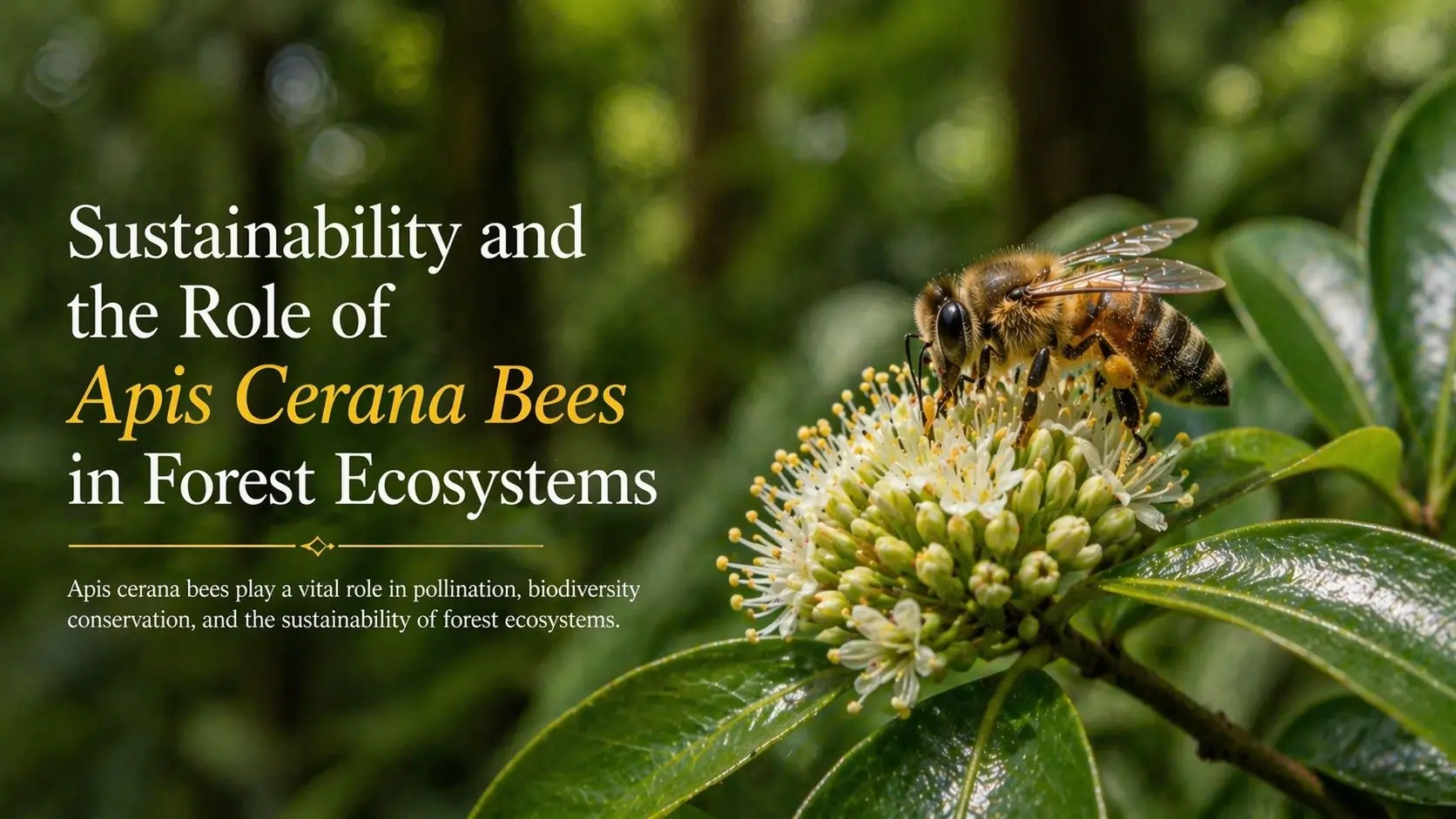 Sustainability and the Role of Apis Cerana Bees in Forest Ecosystems